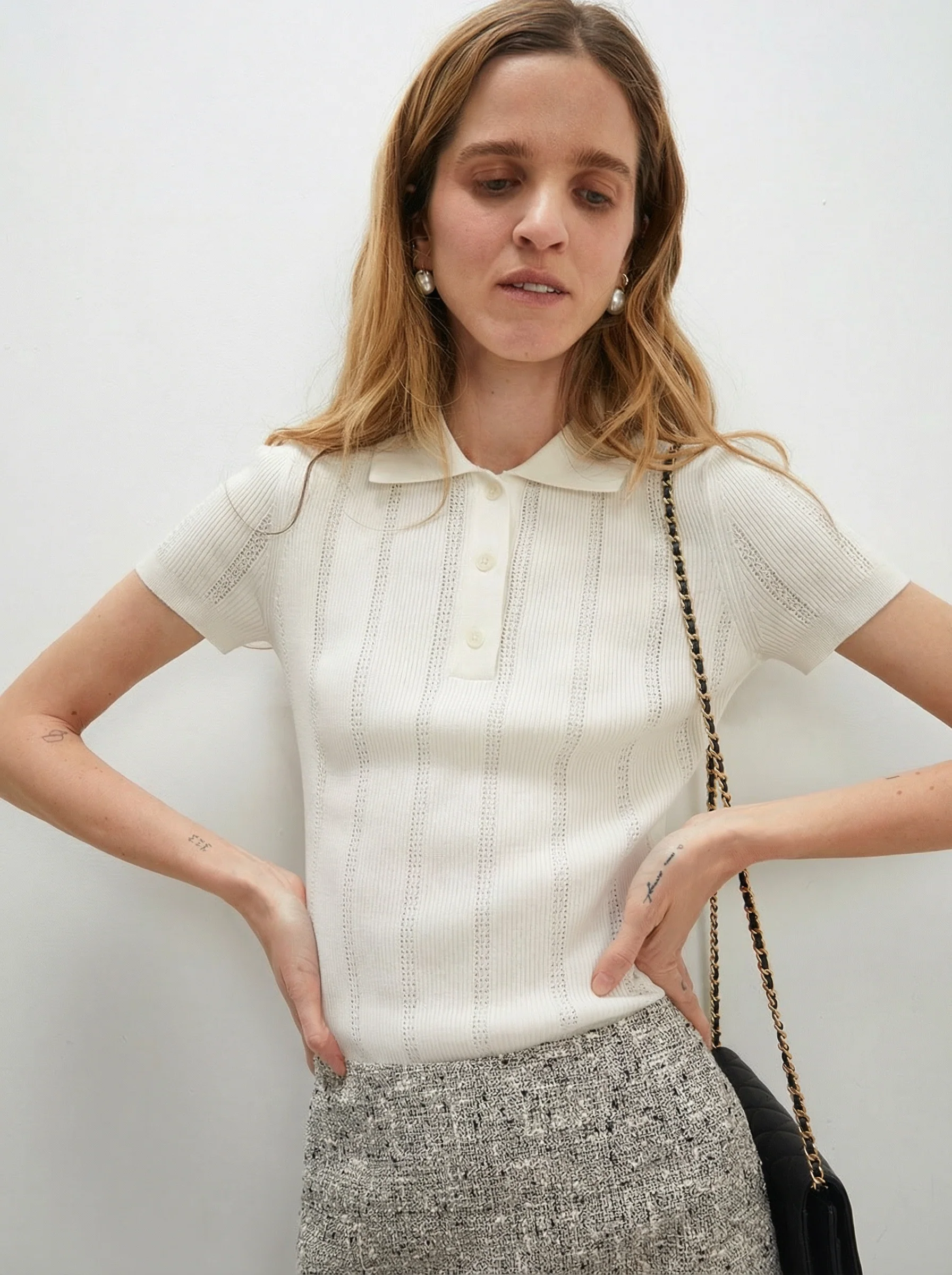 Emily Knit Polo Top - Image 5