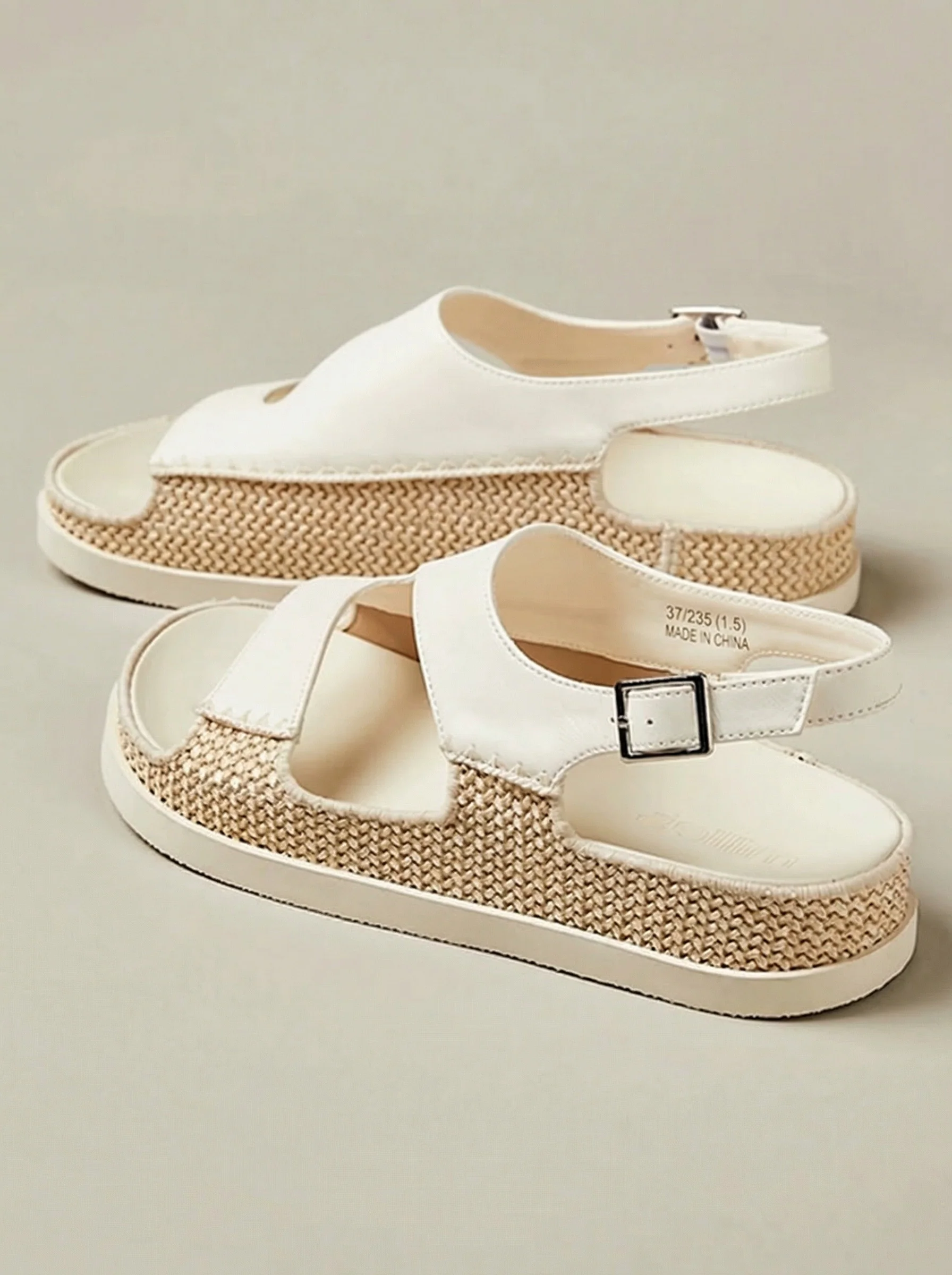 Espadrille Flatform Slingback Sandals