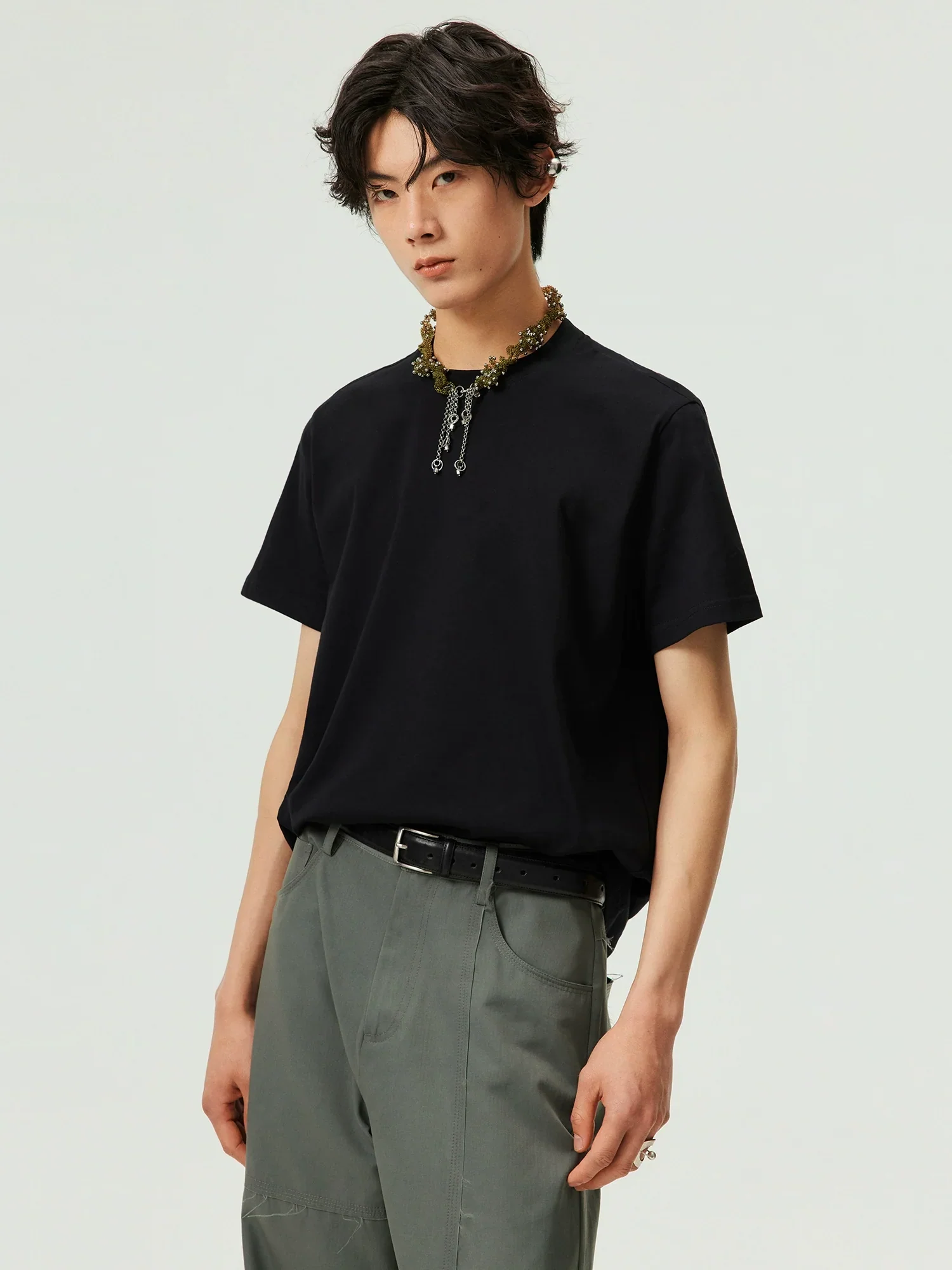 Essential Cotton Crewneck Tee - Image 3