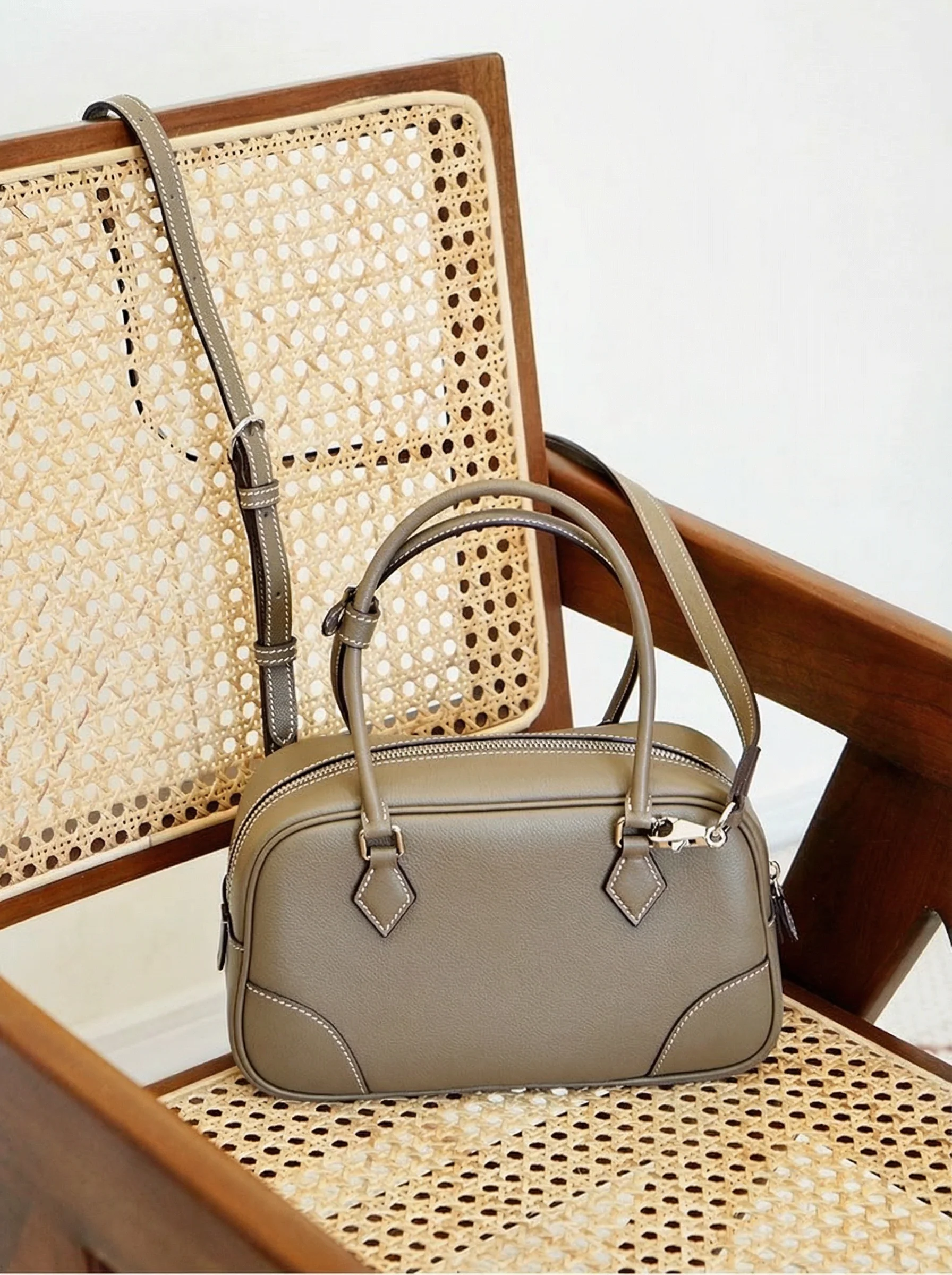 Evercolor Cowhide Bowling Bag - Image 7