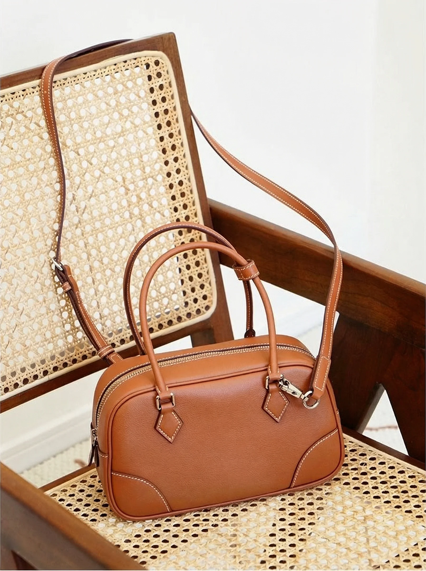 Evercolor Cowhide Bowling Bag - Image 8