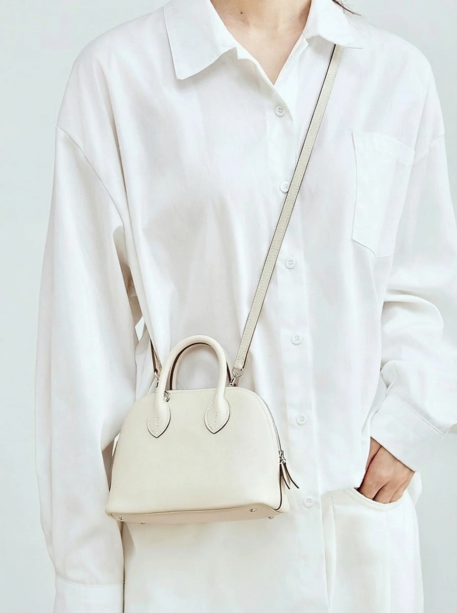 Evercolor Cowhide Mini Dome Bag - Image 7