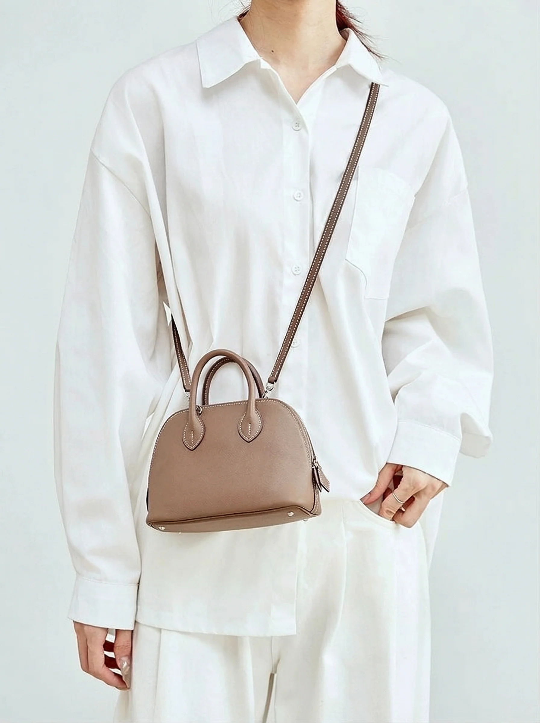 Evercolor Cowhide Mini Dome Bag - Image 8