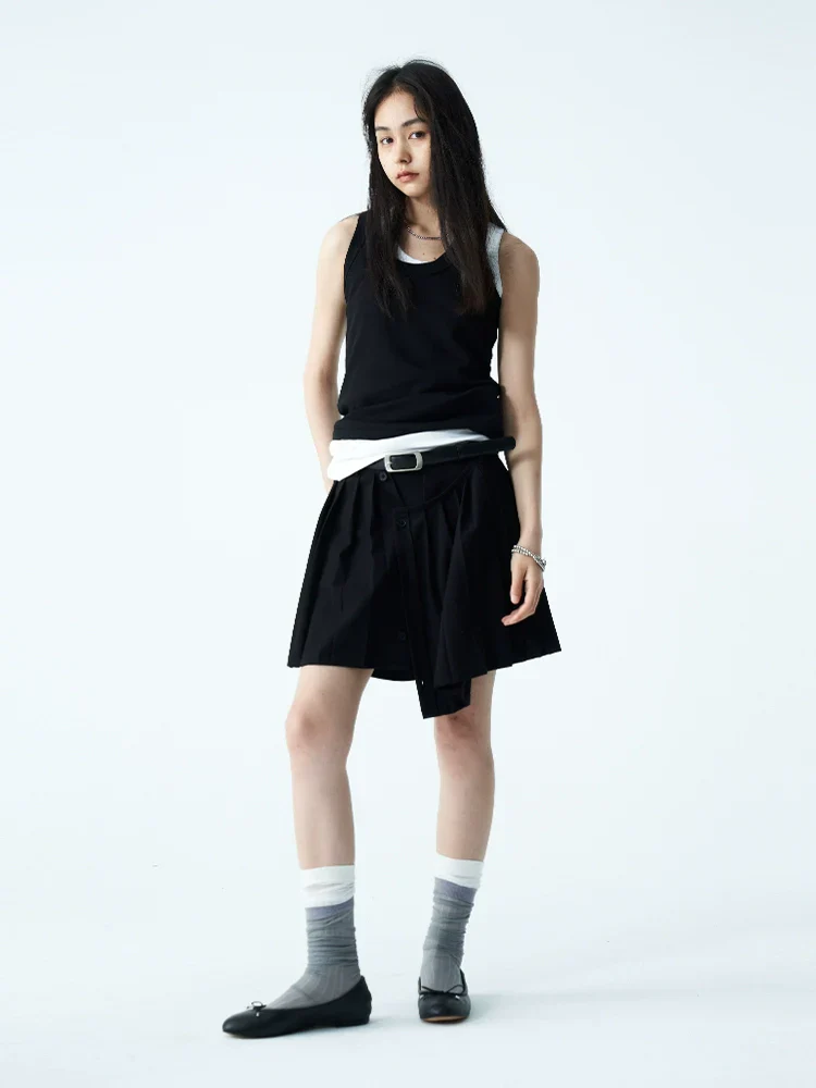 Everyday U-neck Embroidered Vest - Image 2