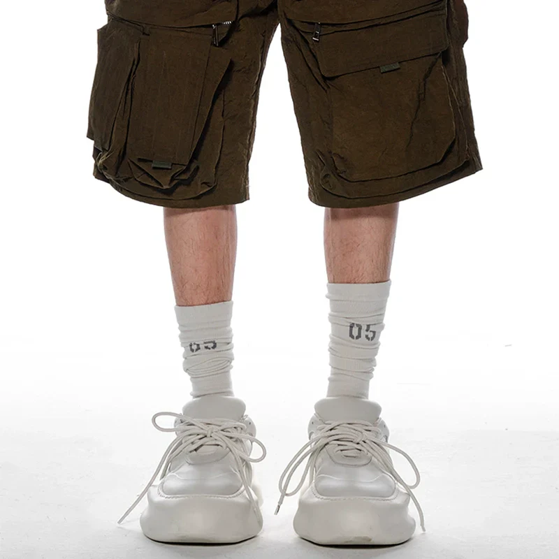 Exquisite White Chunky-Soled Sneakers - Image 3