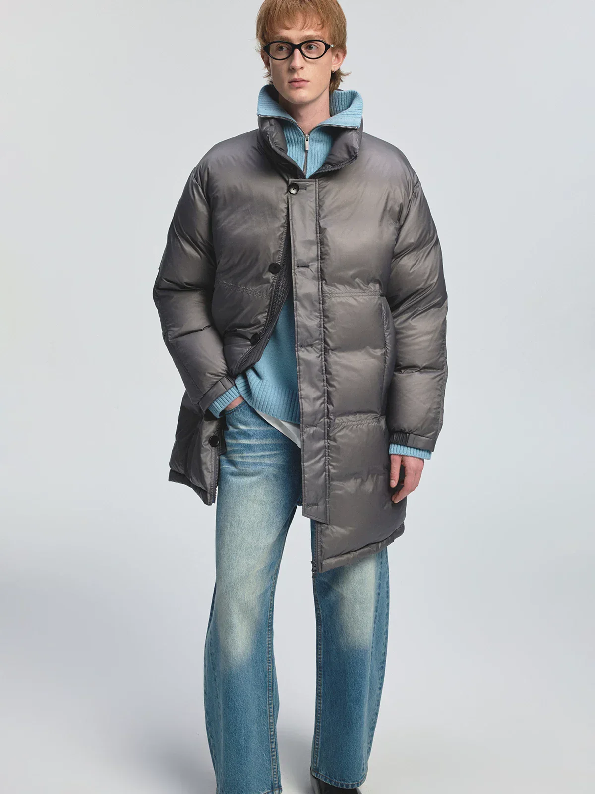 Extra-Fine Merino Half-Zip Turtleneck Sweater - Image 3