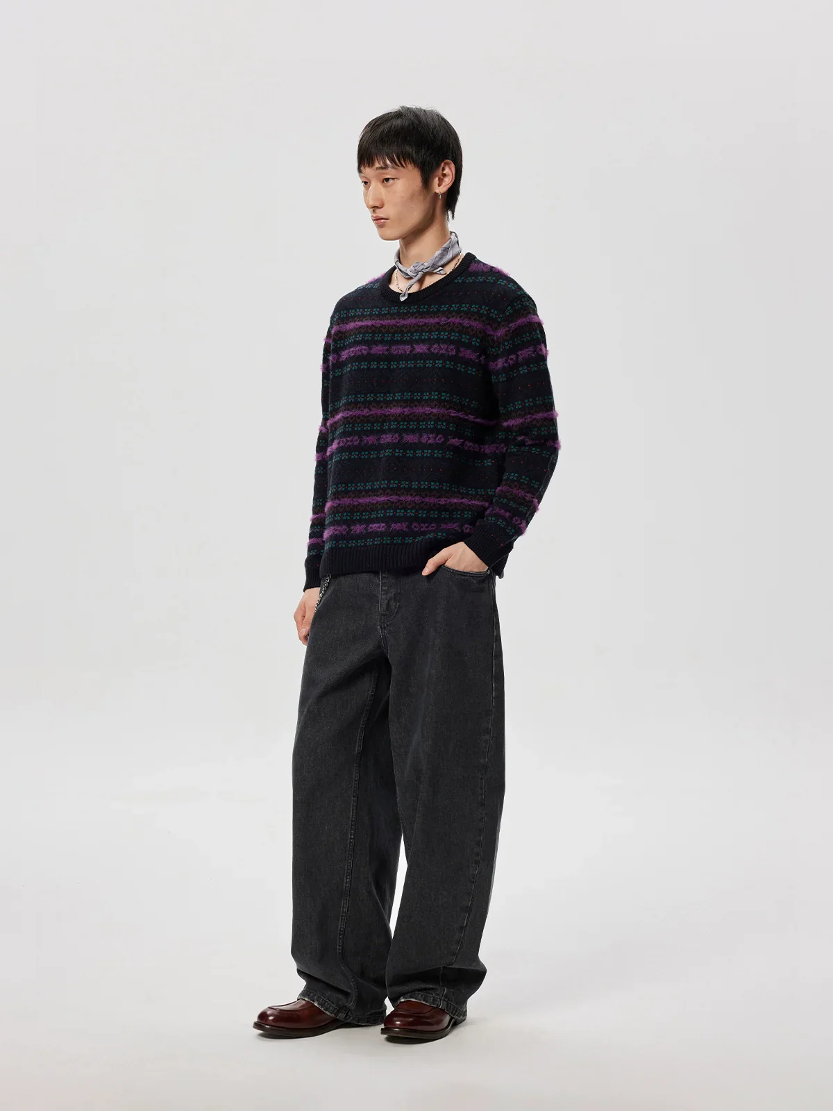 Fair Isle Jacquard Crewneck Sweater - Image 4