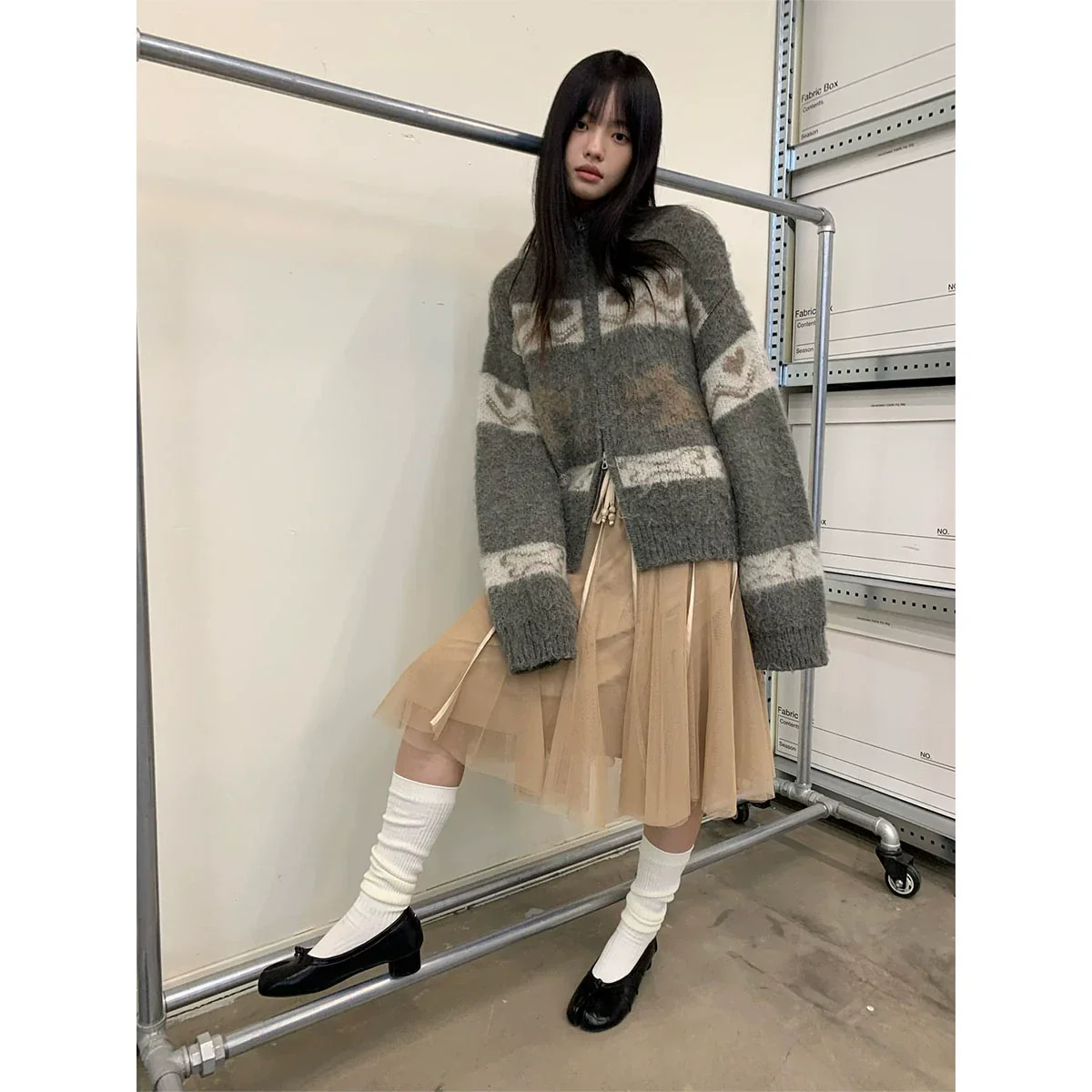 Fair Isle Knit Cardigan - Image 4