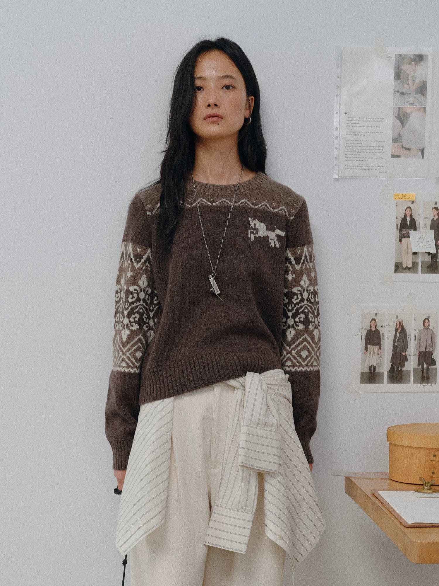Fair Isle Pony Wool Sweater - Image 6