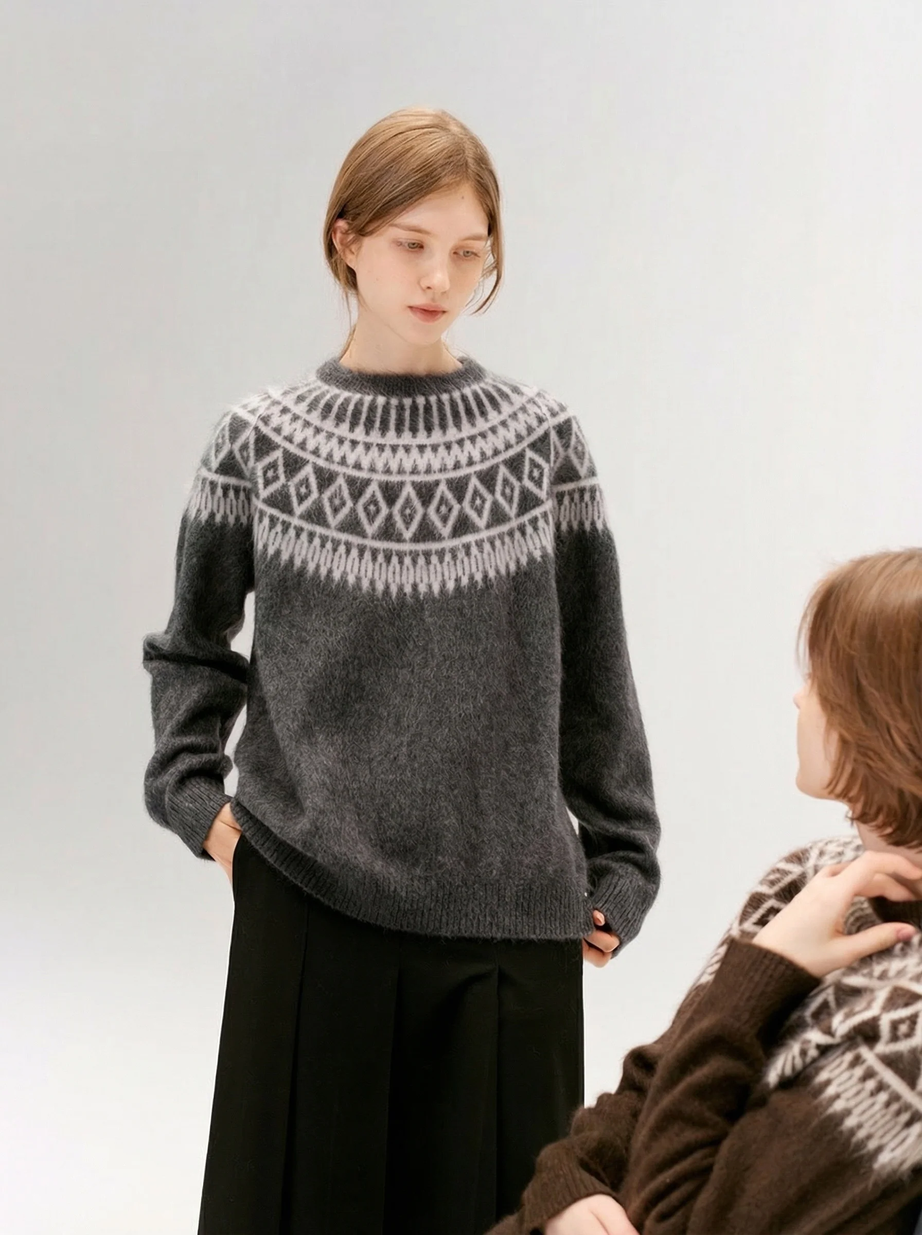 Fair Isle Yoke Sweater