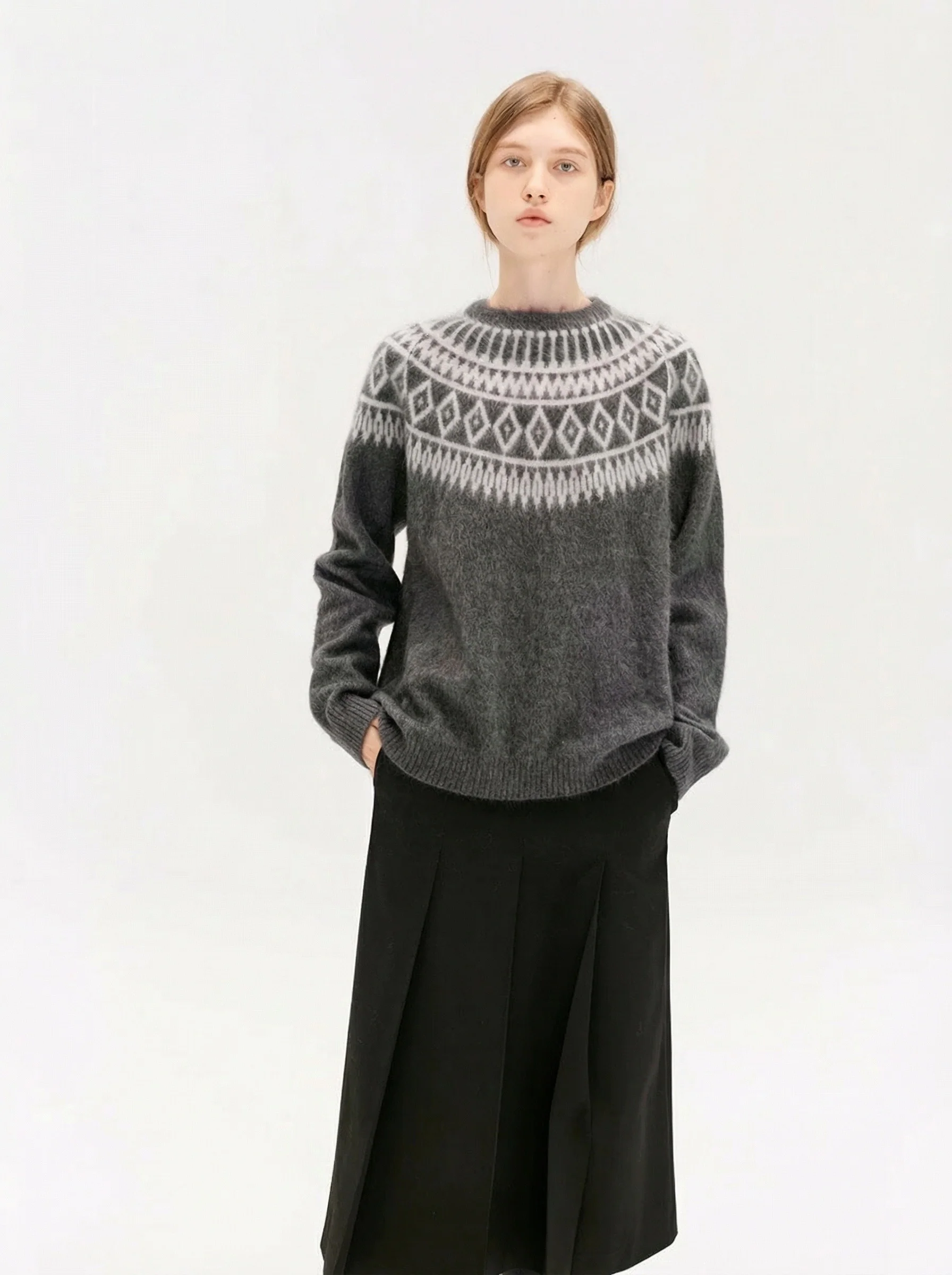 Fair Isle Yoke Sweater - Image 6