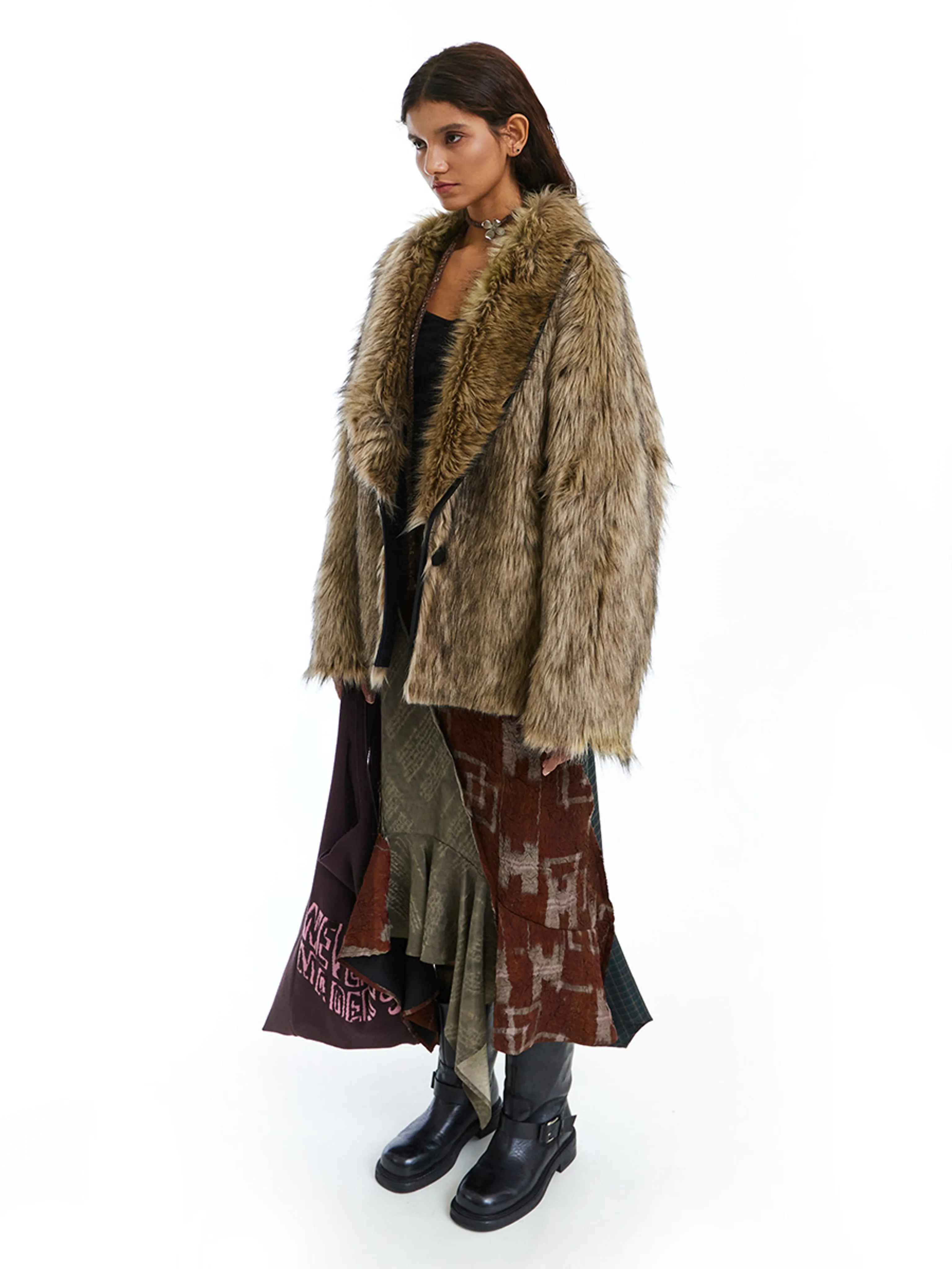Faux Fur Coat - Image 2