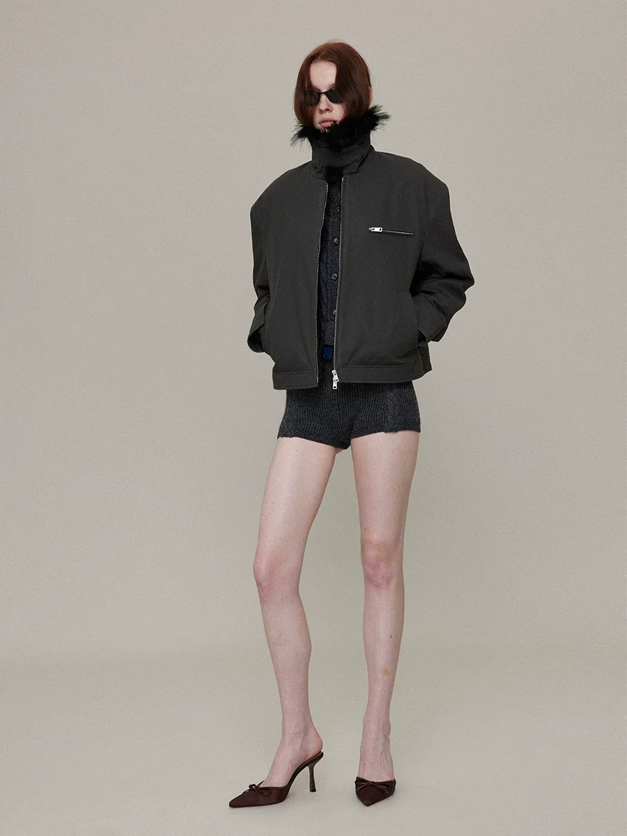Faux-Fur Collar Jacket - Image 4
