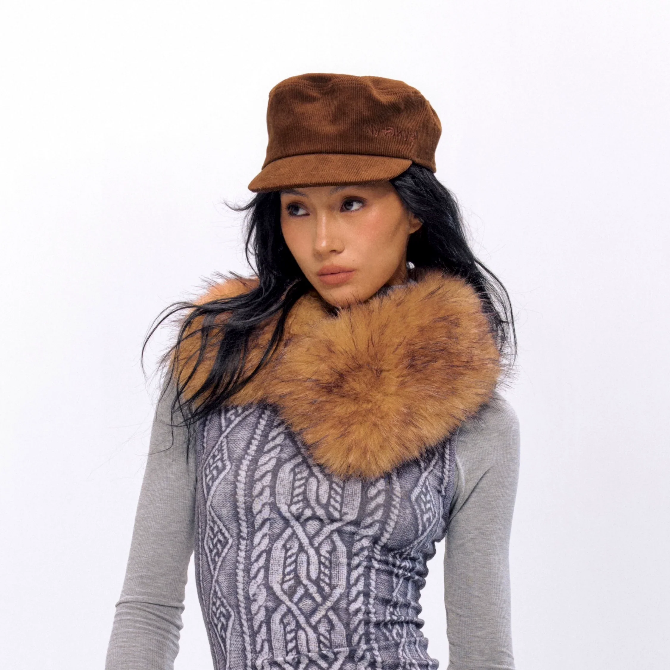 Faux Fur Collar Scarf - Image 5