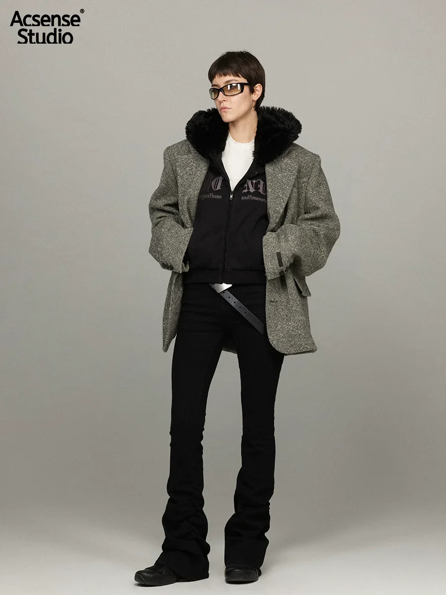 Faux-Fur Hood Zip Hoodie - Image 3