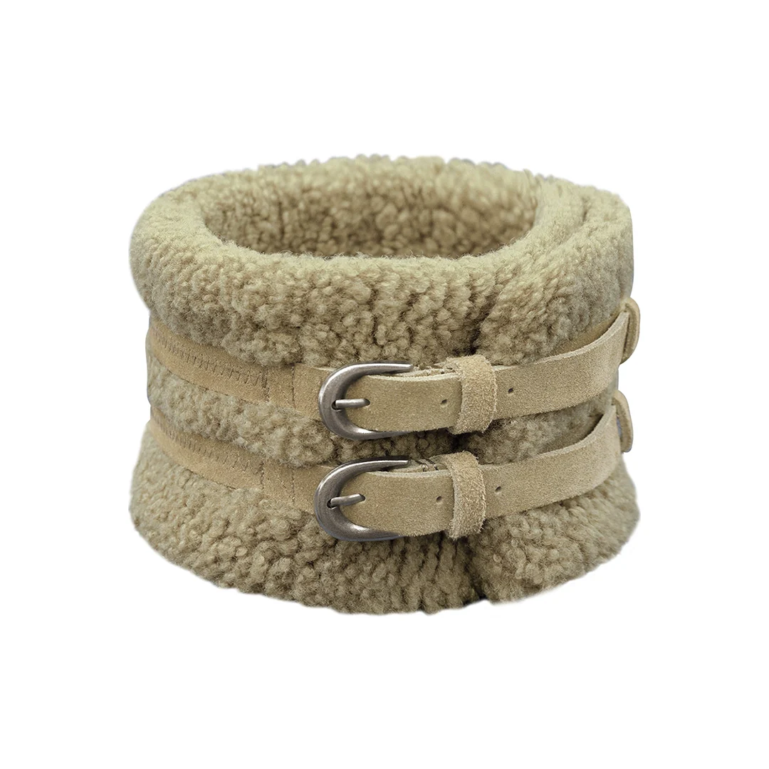 Faux Shearling Buckle Neck Warmer - Image 6