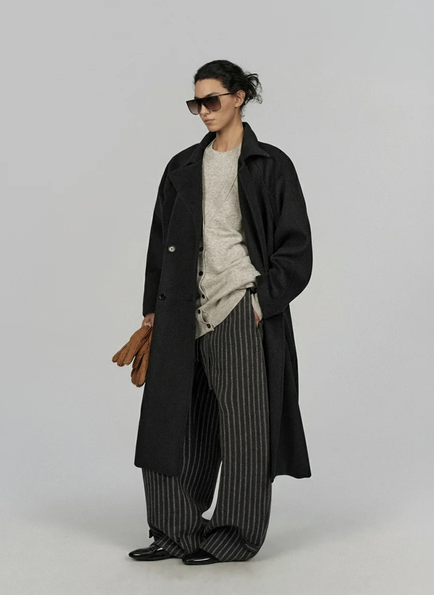 Faux Two-Piece Wool-Blend Knit Top - Image 8