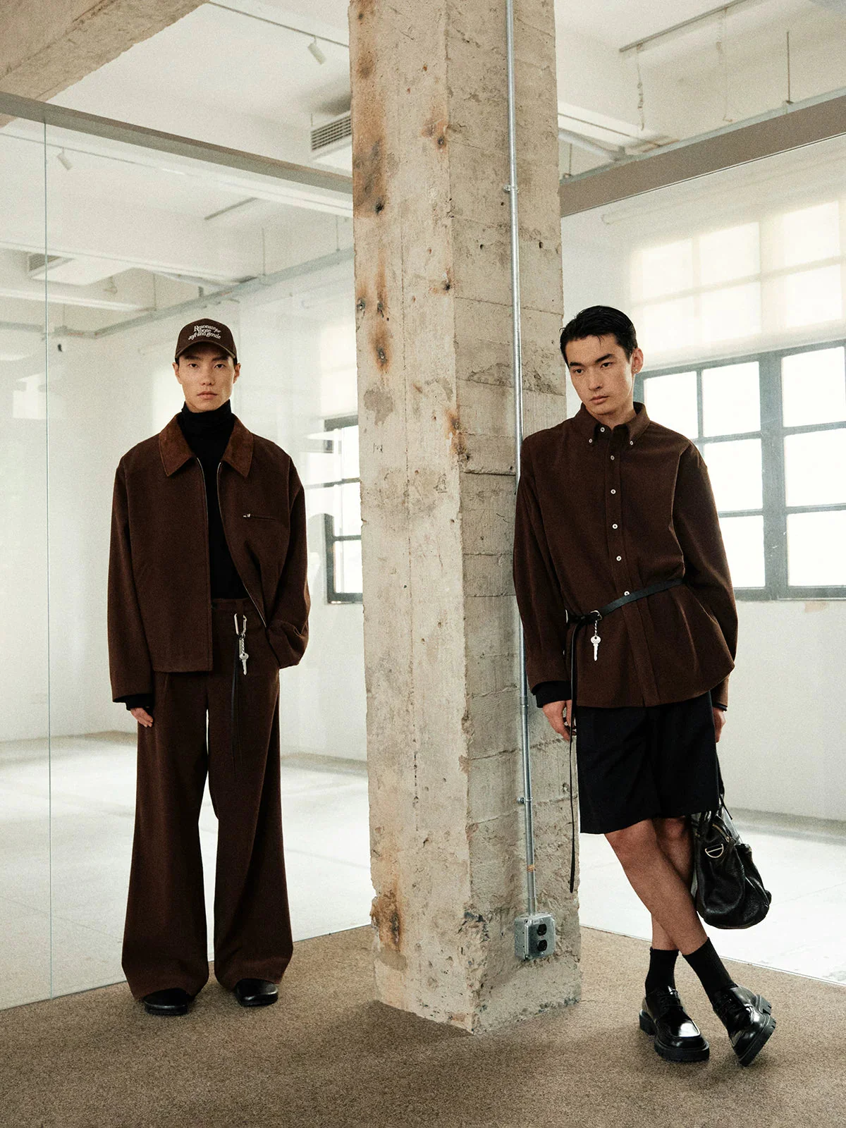 Fine Corduroy Contrast Collar Zip Jacket - Image 3