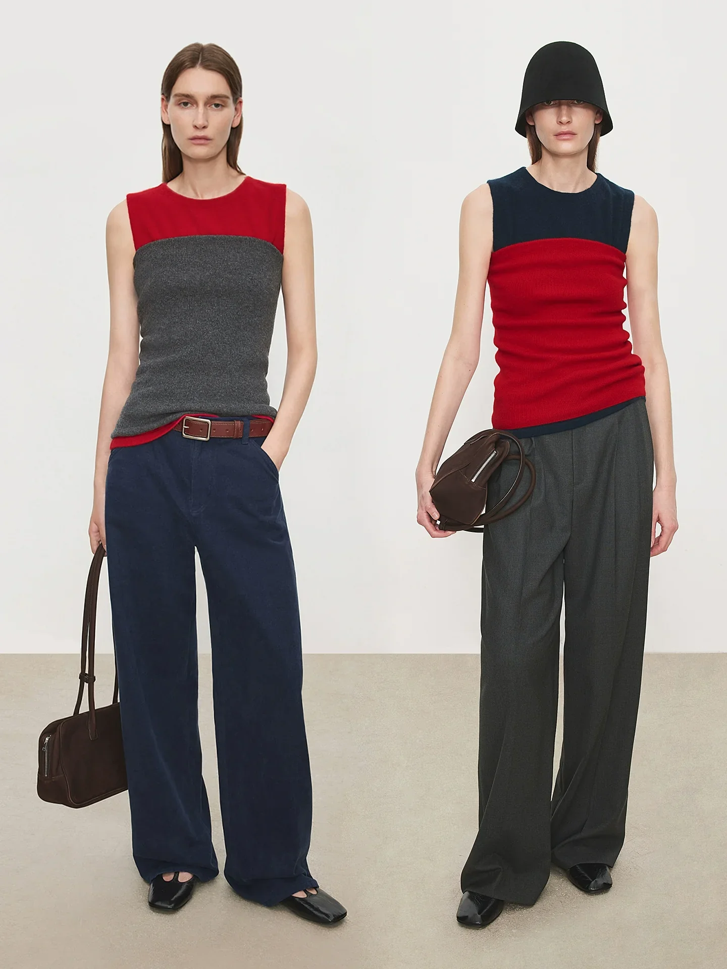 Fine-Gauge Cashmere Crew Tank - Image 3