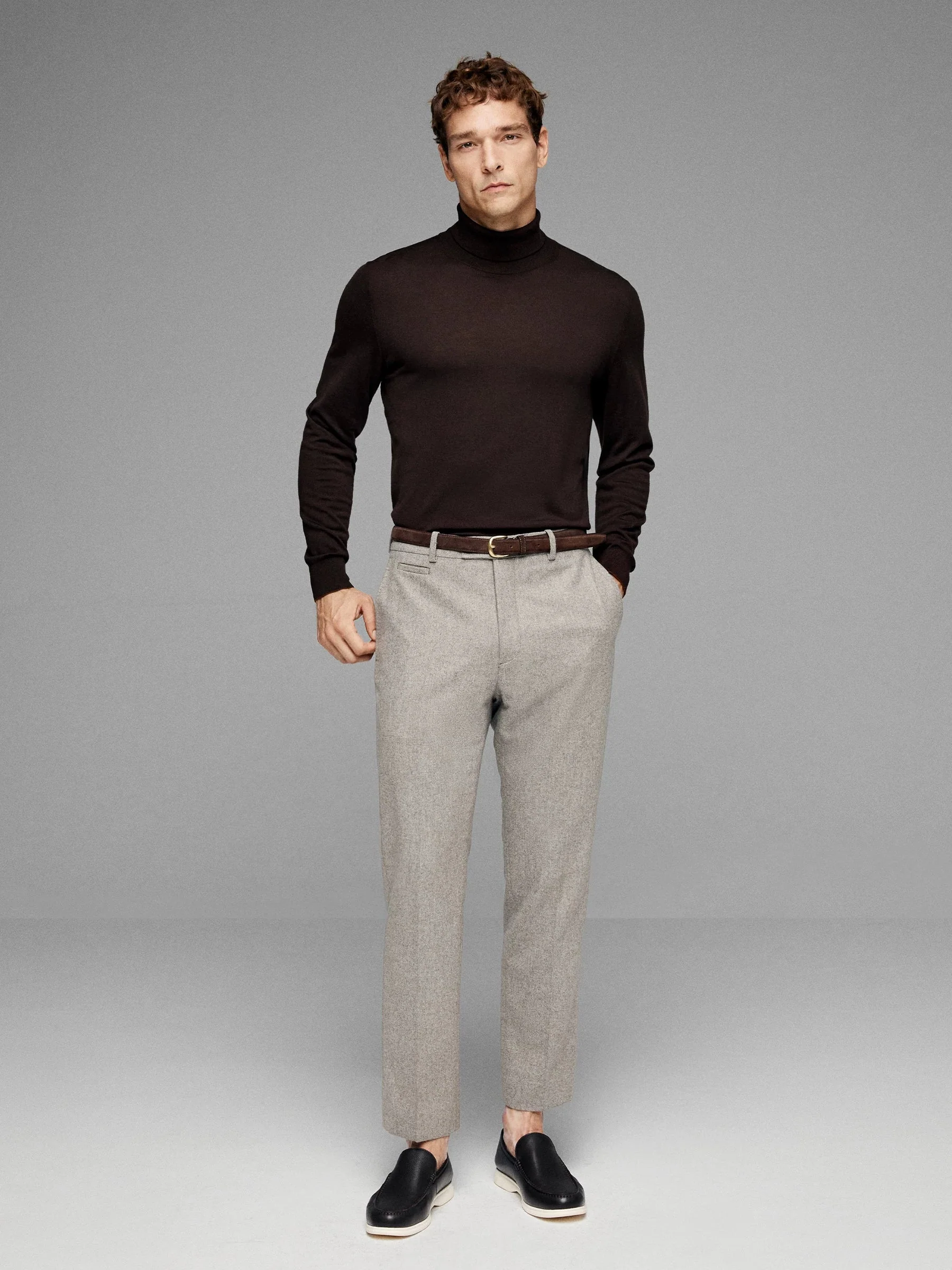 Fine-Gauge Italian Wool Turtleneck - Image 2