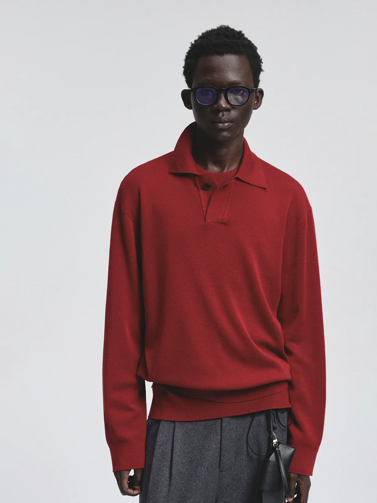 Fine-Gauge Merino Wool Knit Sweater