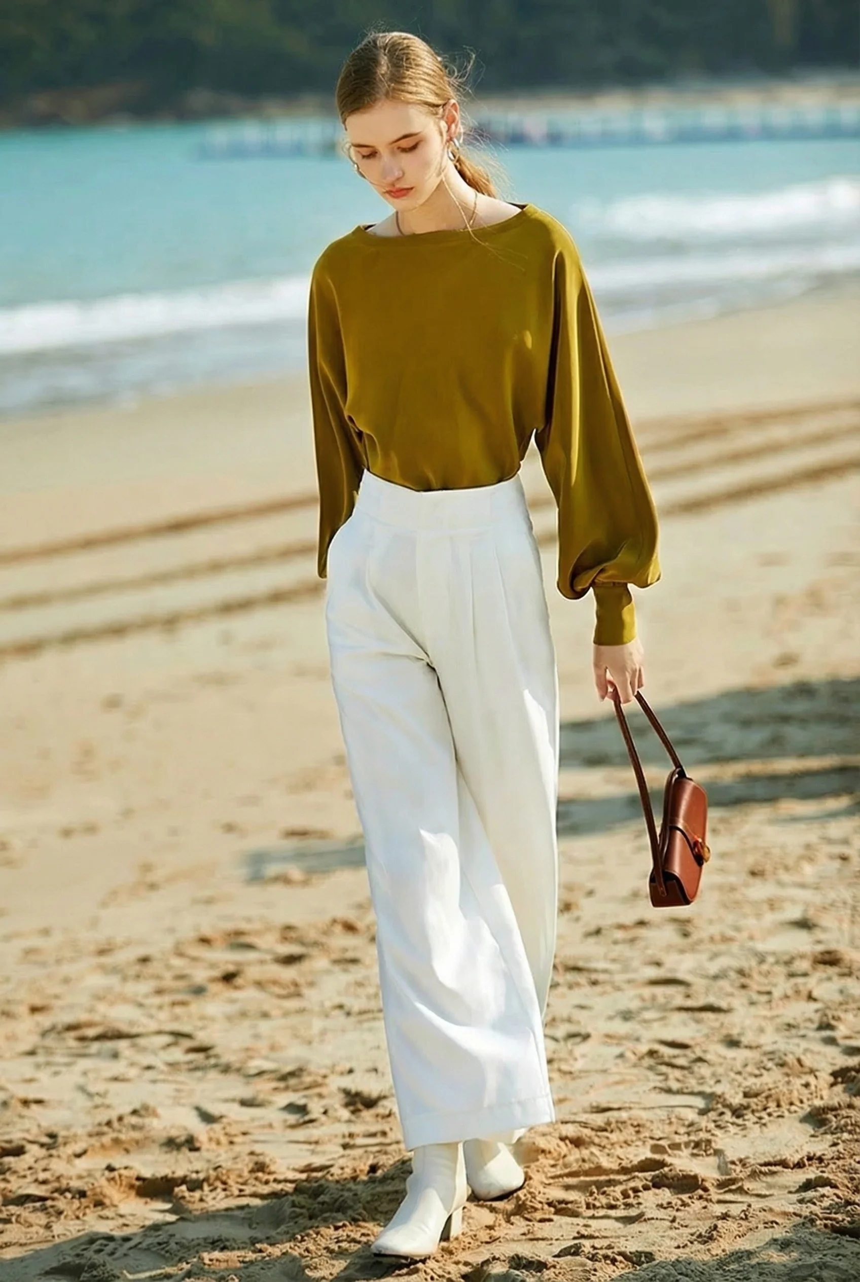 Fine-Spun Wide-Leg Trousers