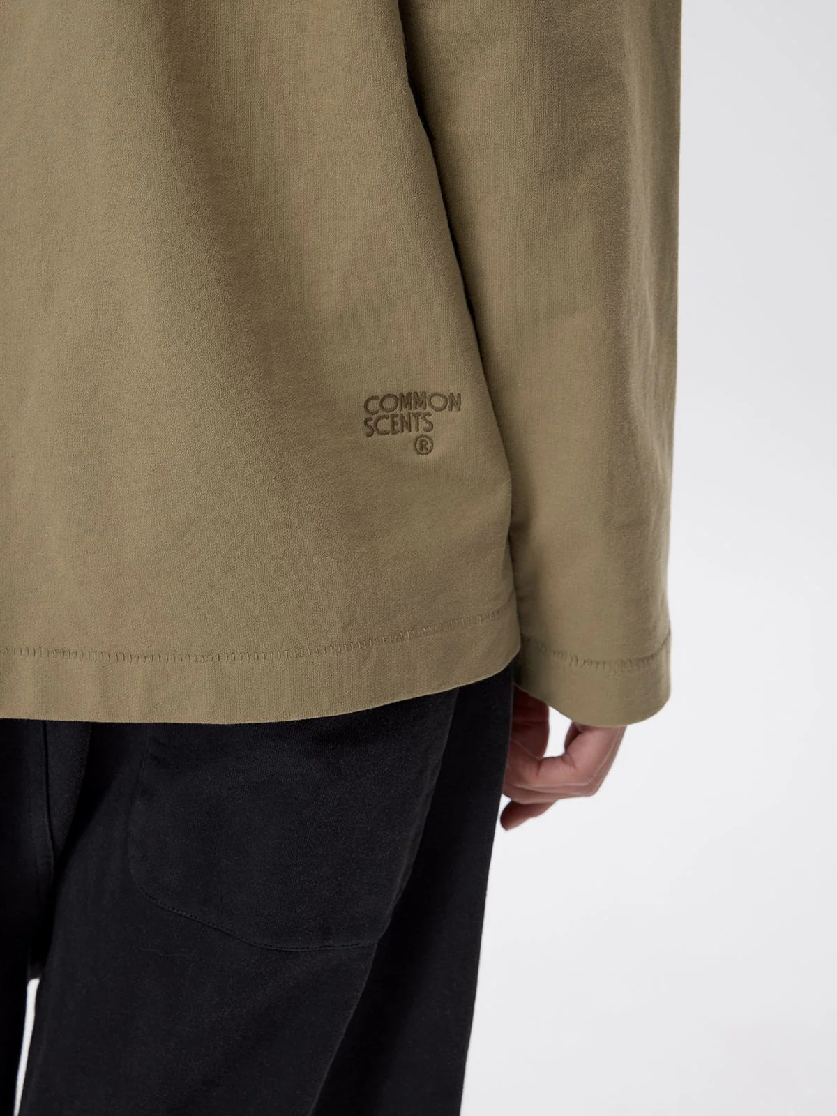 Fine Terry Henley Long Sleeve Tee - Image 2