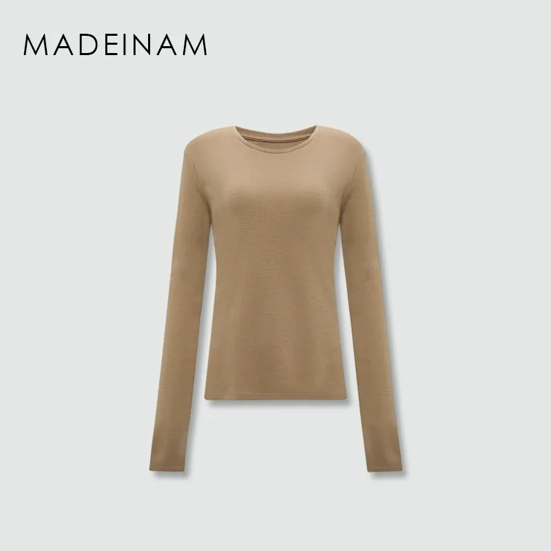 Fine Wool Crewneck Long Sleeve Top - Image 7