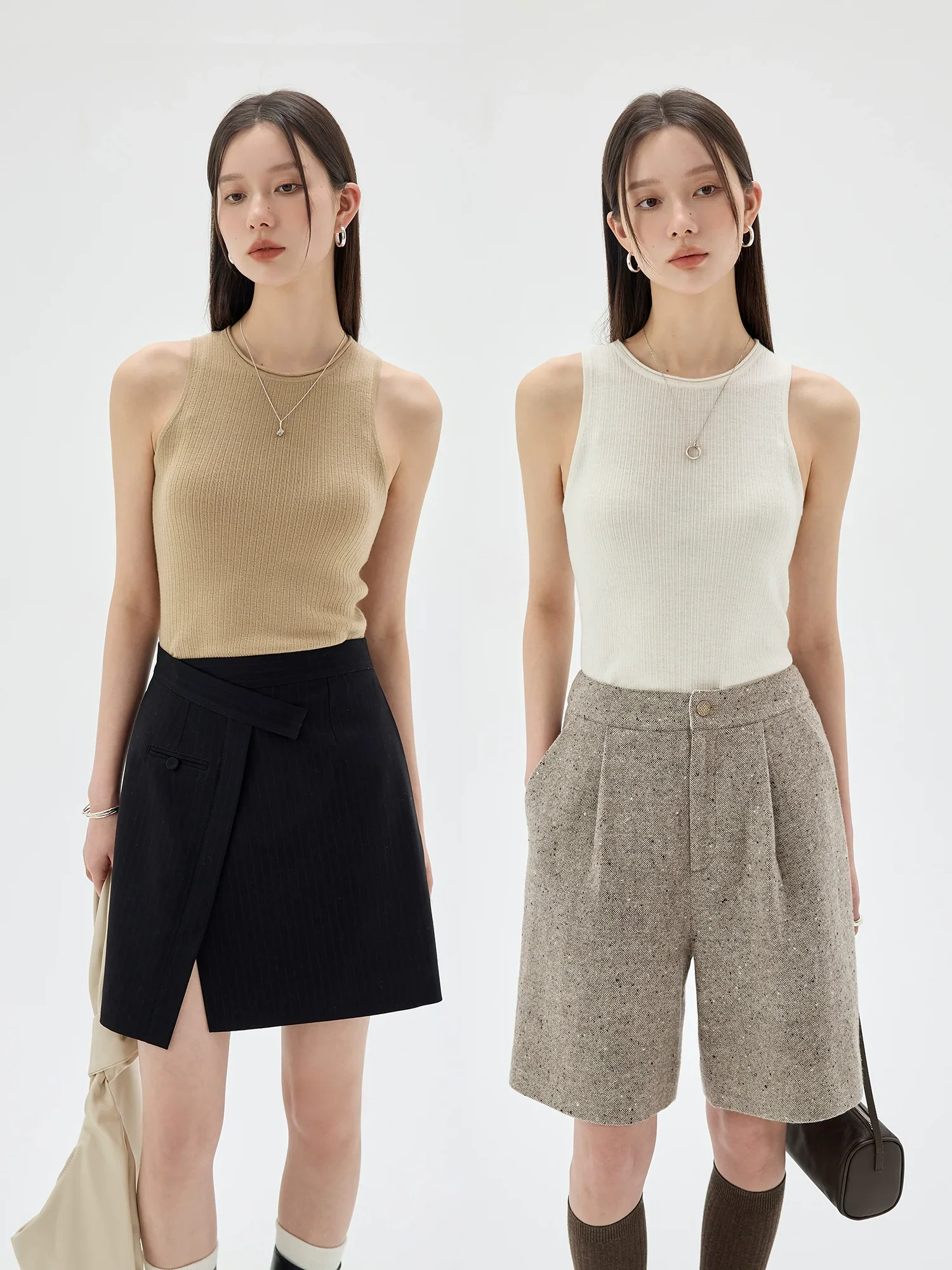 Fine Wool Ribbed Cardigan & Vest - Image 4