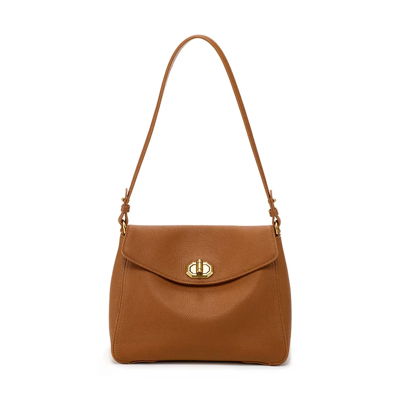 First-Layer Cowhide Underarm Shoulder Bag