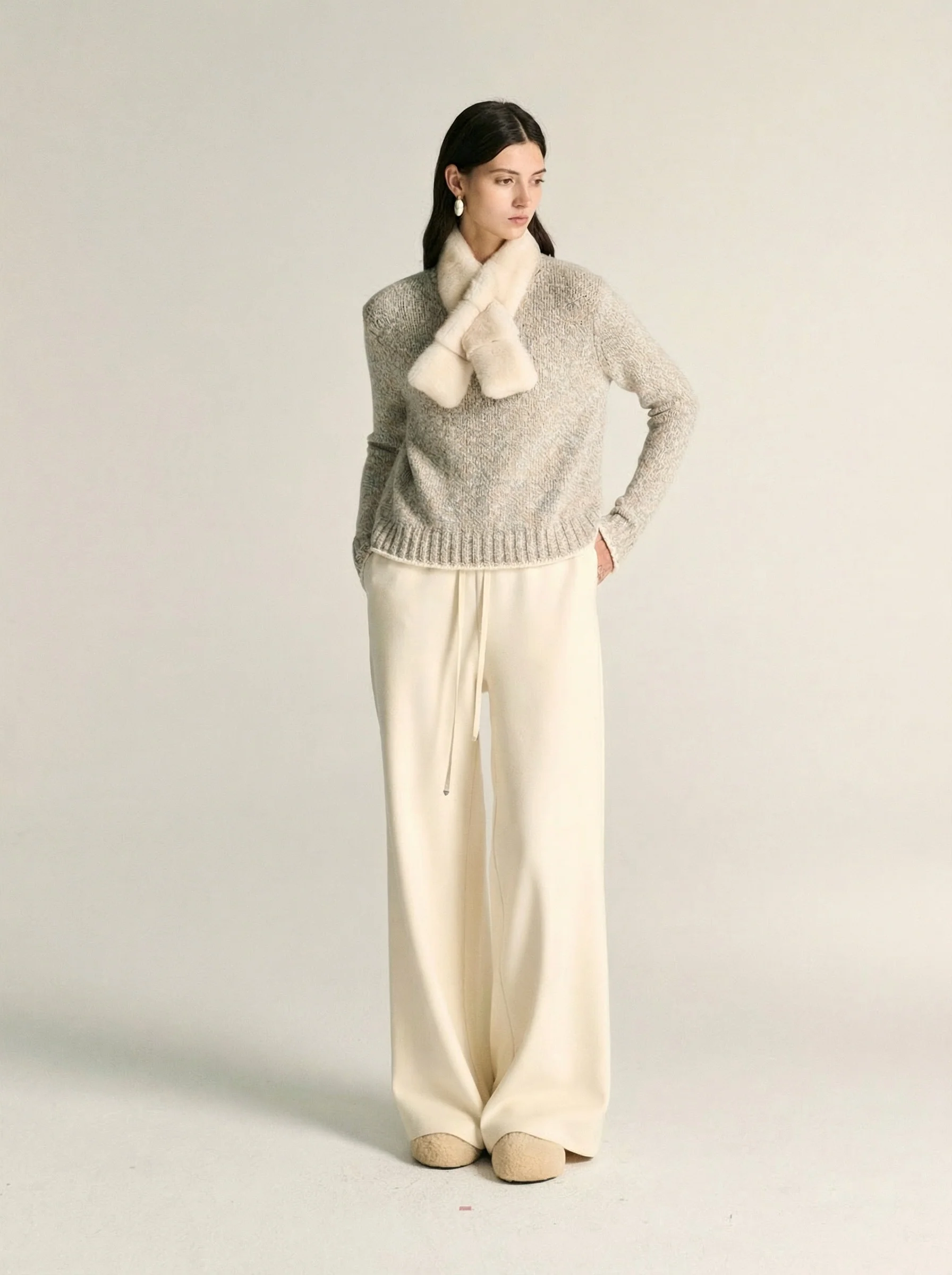 Flecked Merino Crewneck Sweater - Image 3