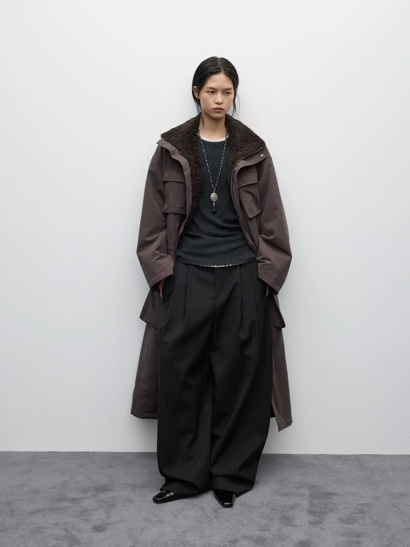 Fleece Collar Utility Parka - Image 4
