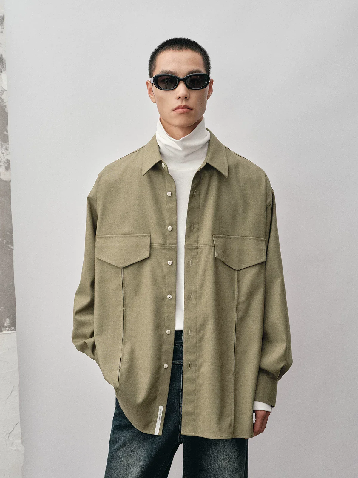 Fleece-Finish Utility Overshirt - Image 2