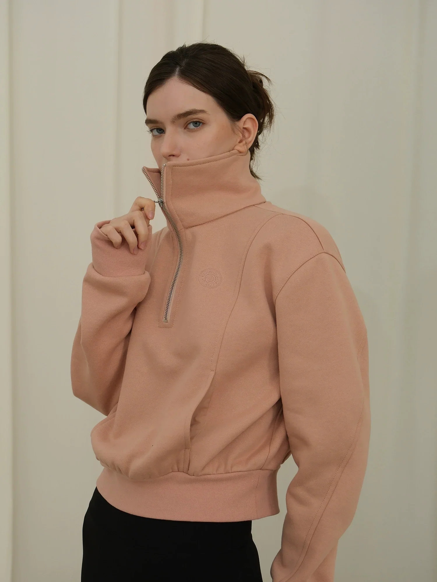 Fleece-Lined Half-Zip Pullover - Image 3