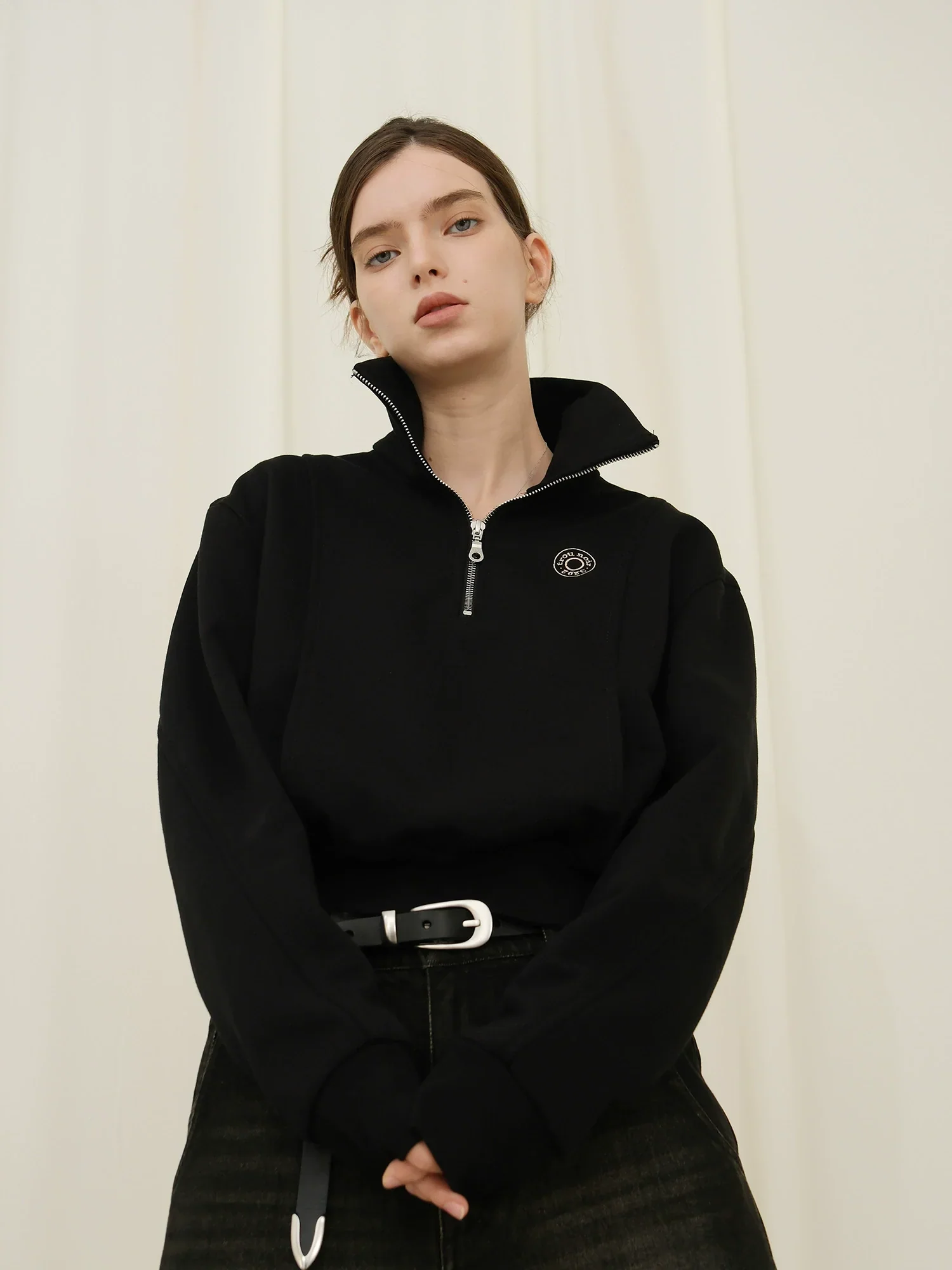 Fleece-Lined Half-Zip Pullover - Image 4