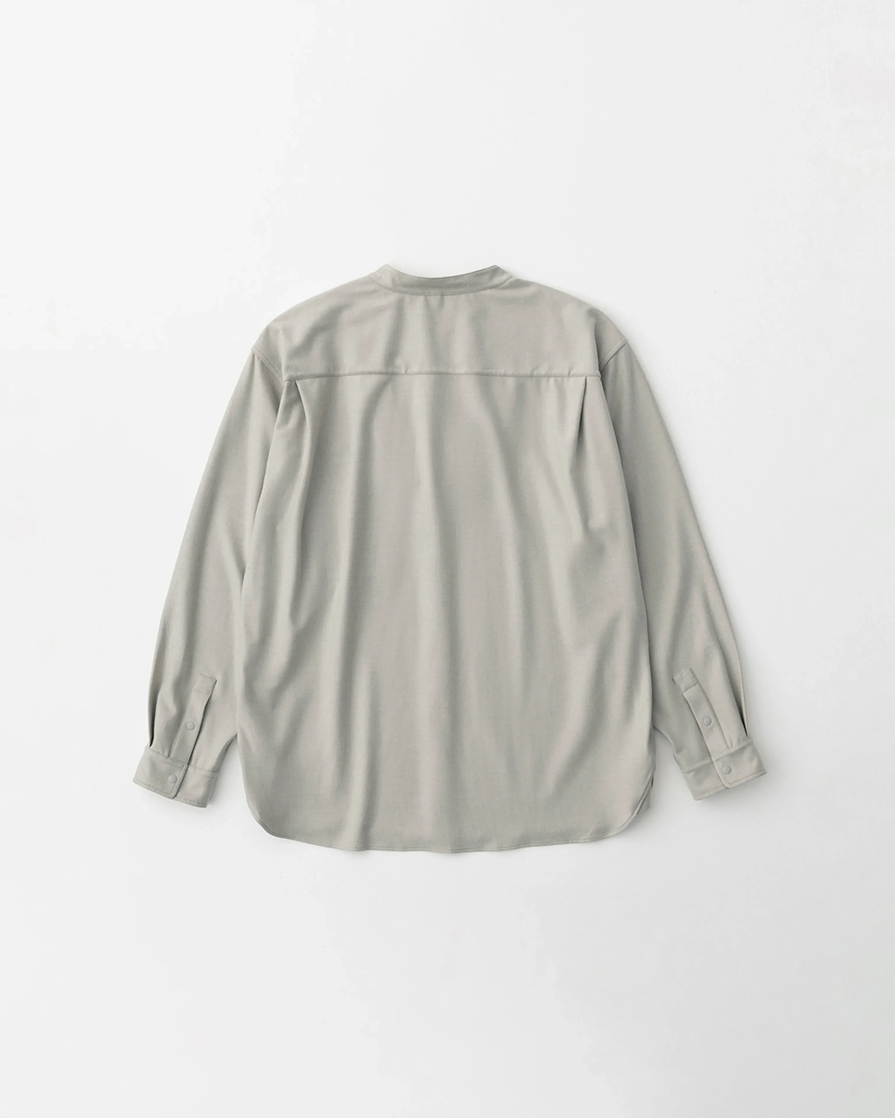 Fleece-Touch Band Collar Shirt - Image 6