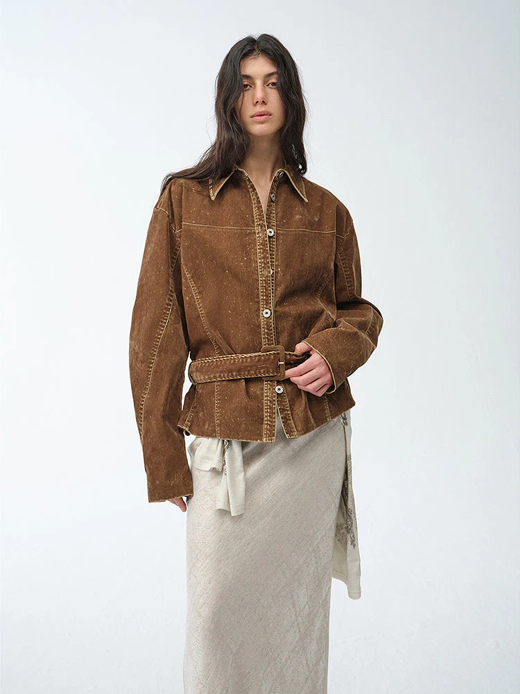 Flocked Denim Jacket - Image 2