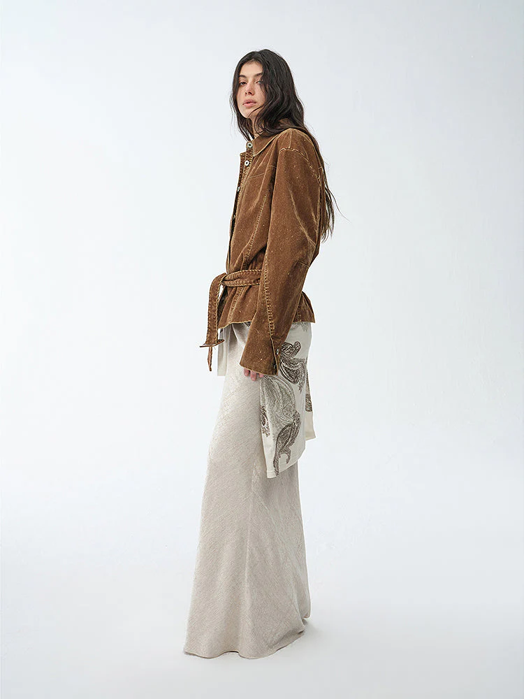 Flocked Denim Jacket - Image 3