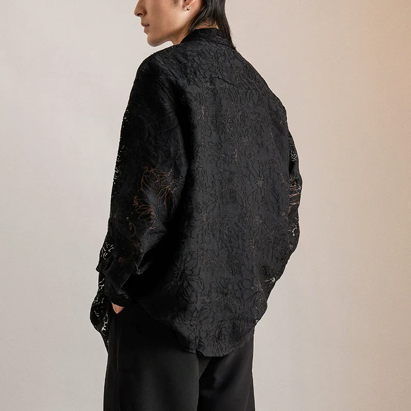 Floral Lace Button-Up Shirt - Image 5