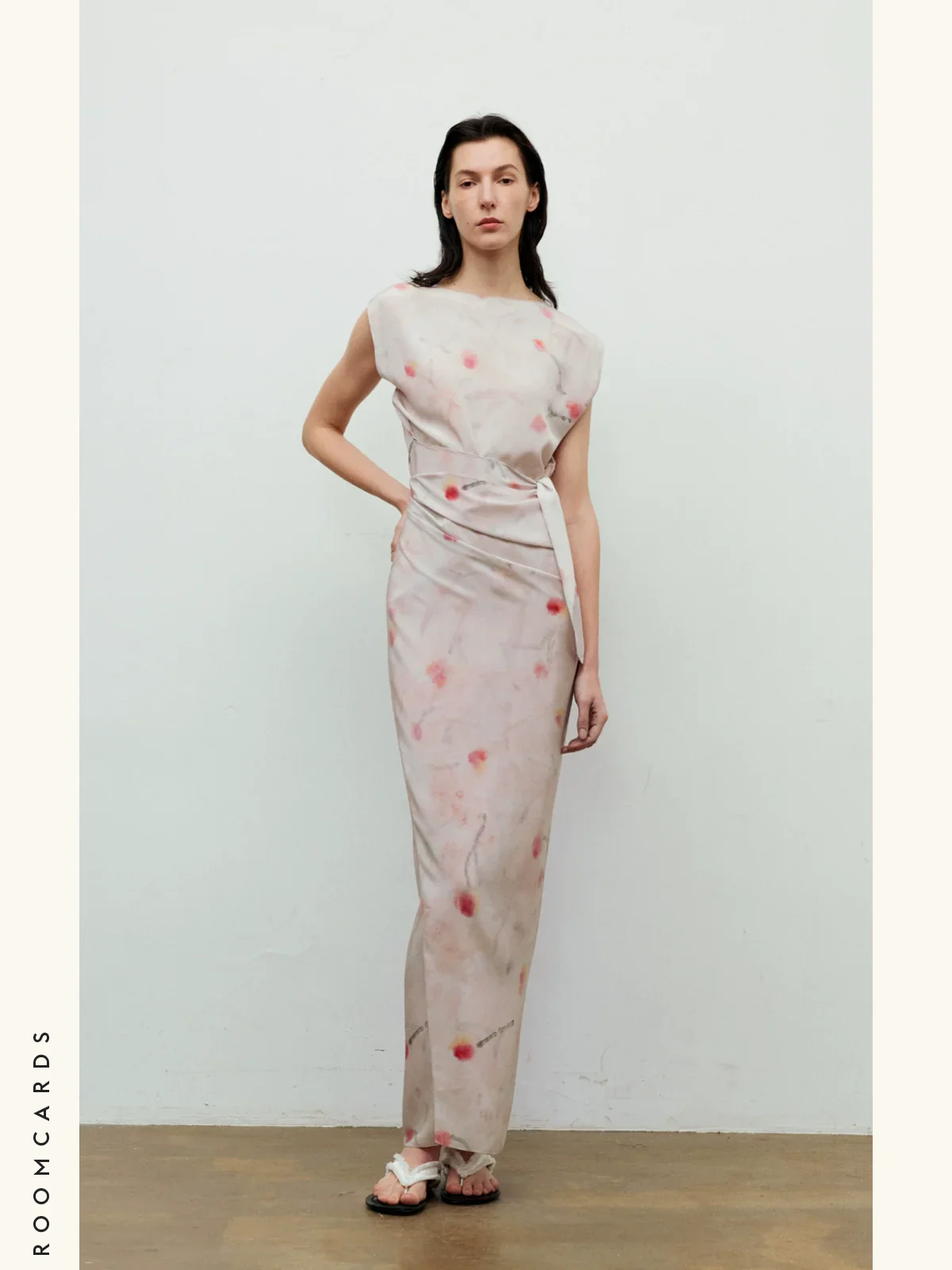 Floral Silk Wrap Dress - Image 2
