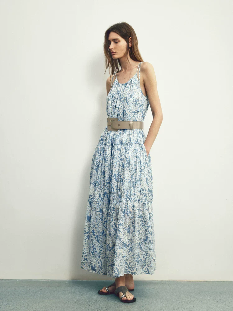 Floral Tiered Maxi Dress