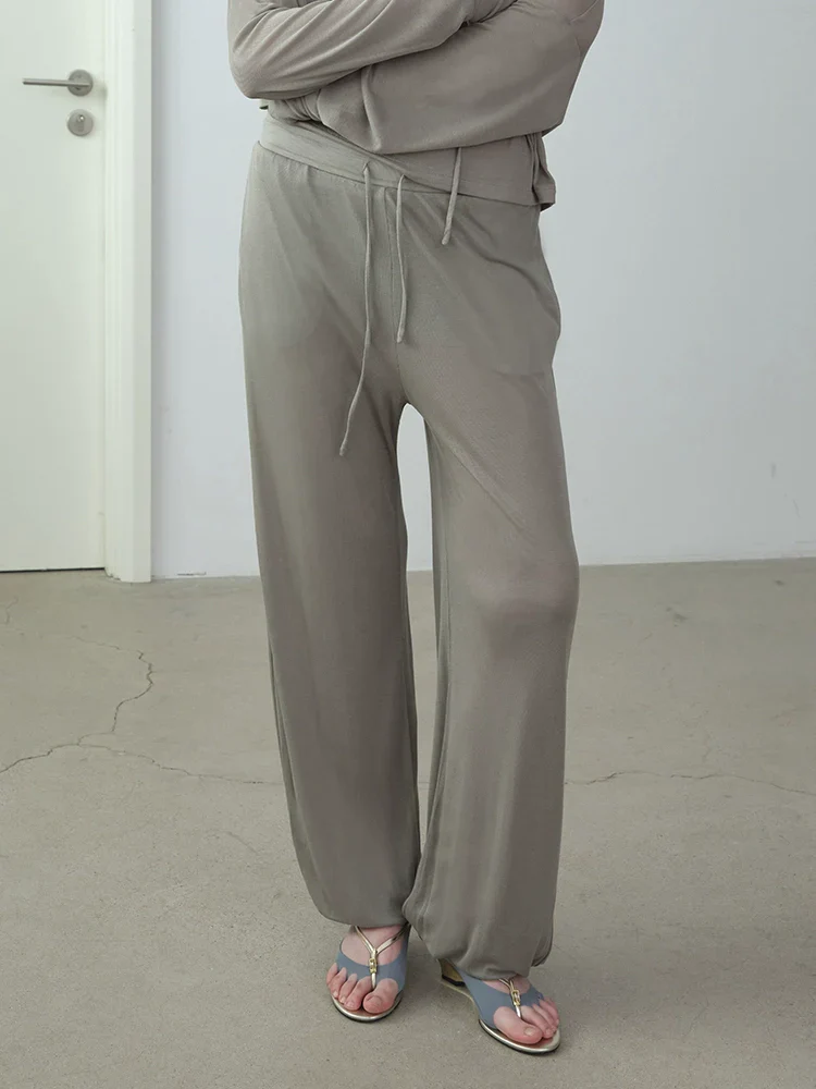 Foggy Knit Wide-Leg Pants - Image 2