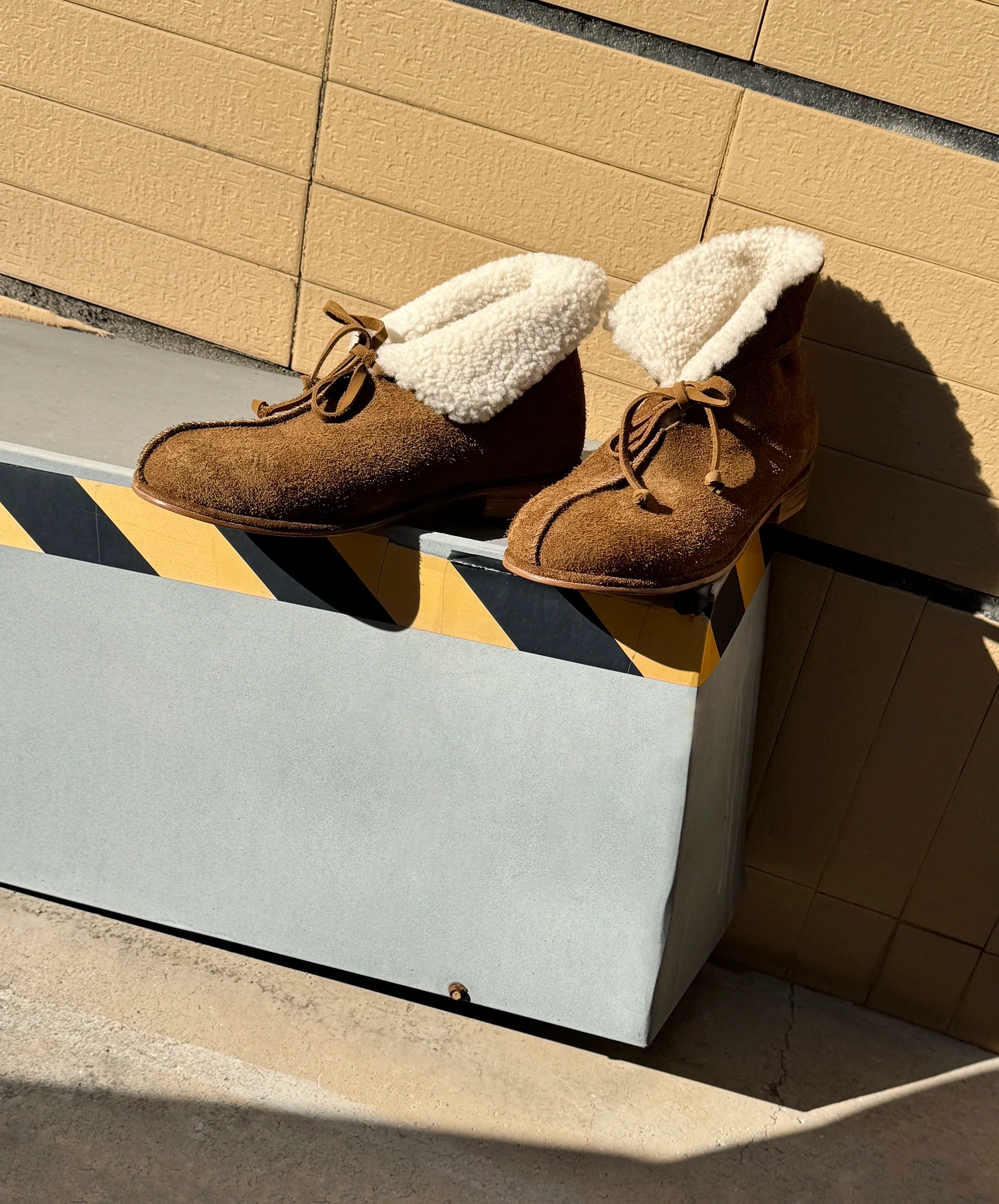 Fold-Over Shearling Suede Ankle Boots - Image 4