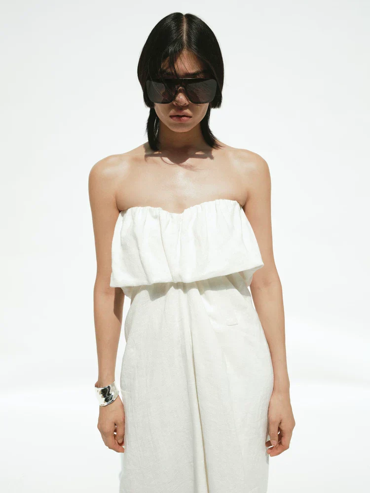 Foldover Bust Maxi Dress - Image 3