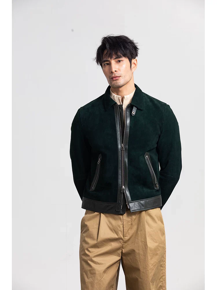 Forest Suede Moto Jacket