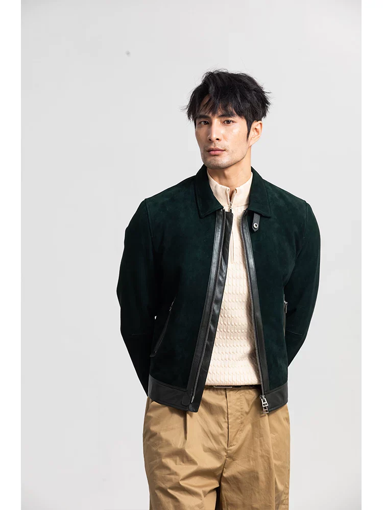Forest Suede Moto Jacket - Image 2