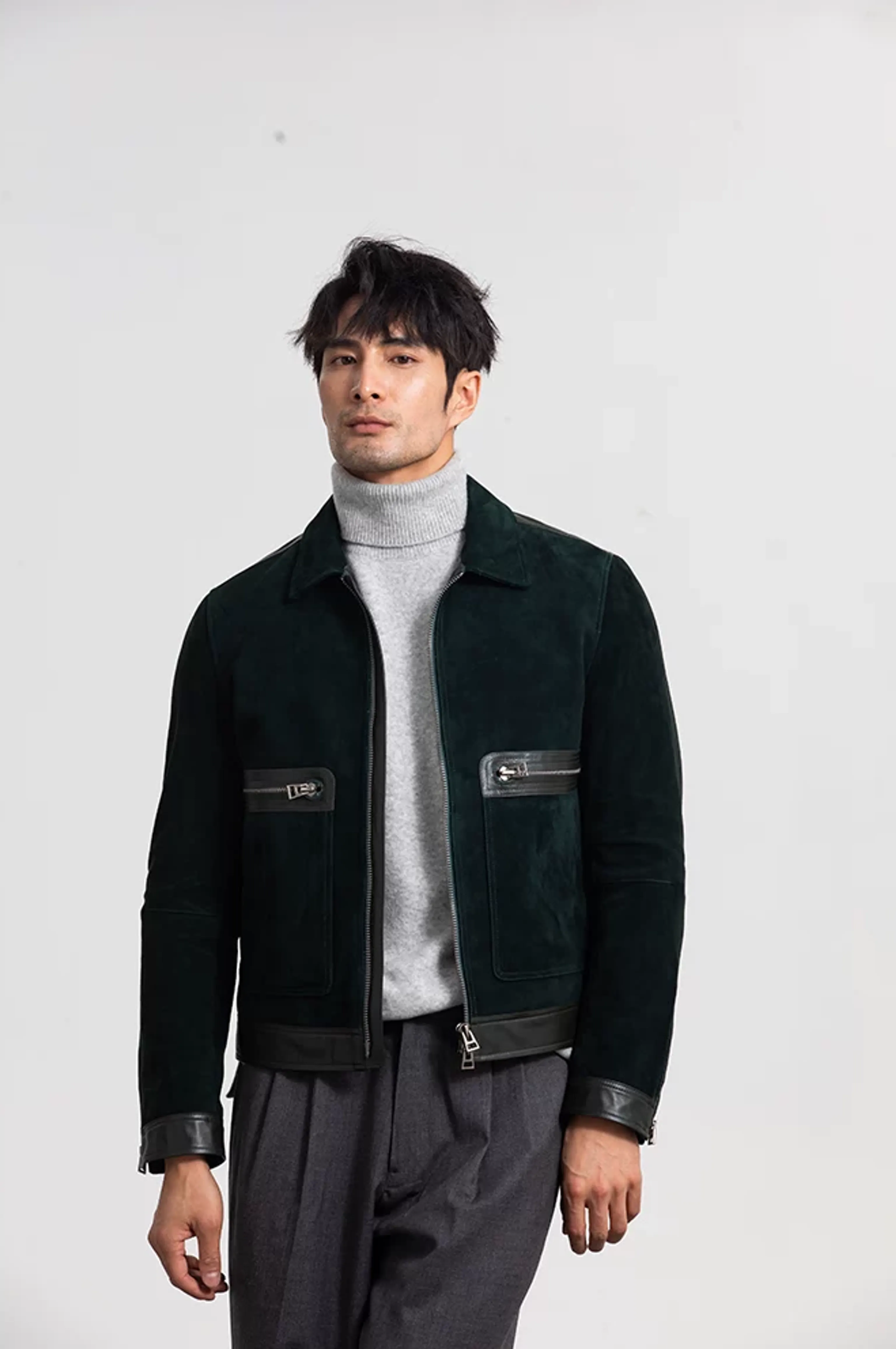 Forest Suede Zip Jacket - Image 4