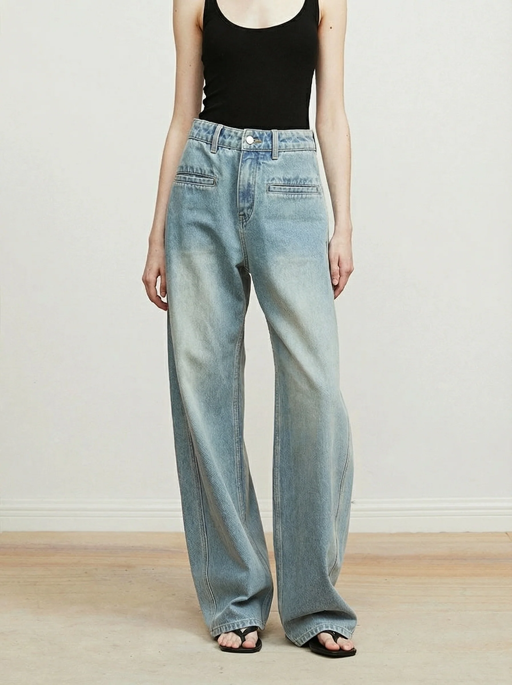 Forward Seam Wide-Leg Jeans - Image 7