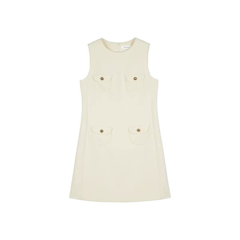 Four-Pocket Shift Dress - Image 4