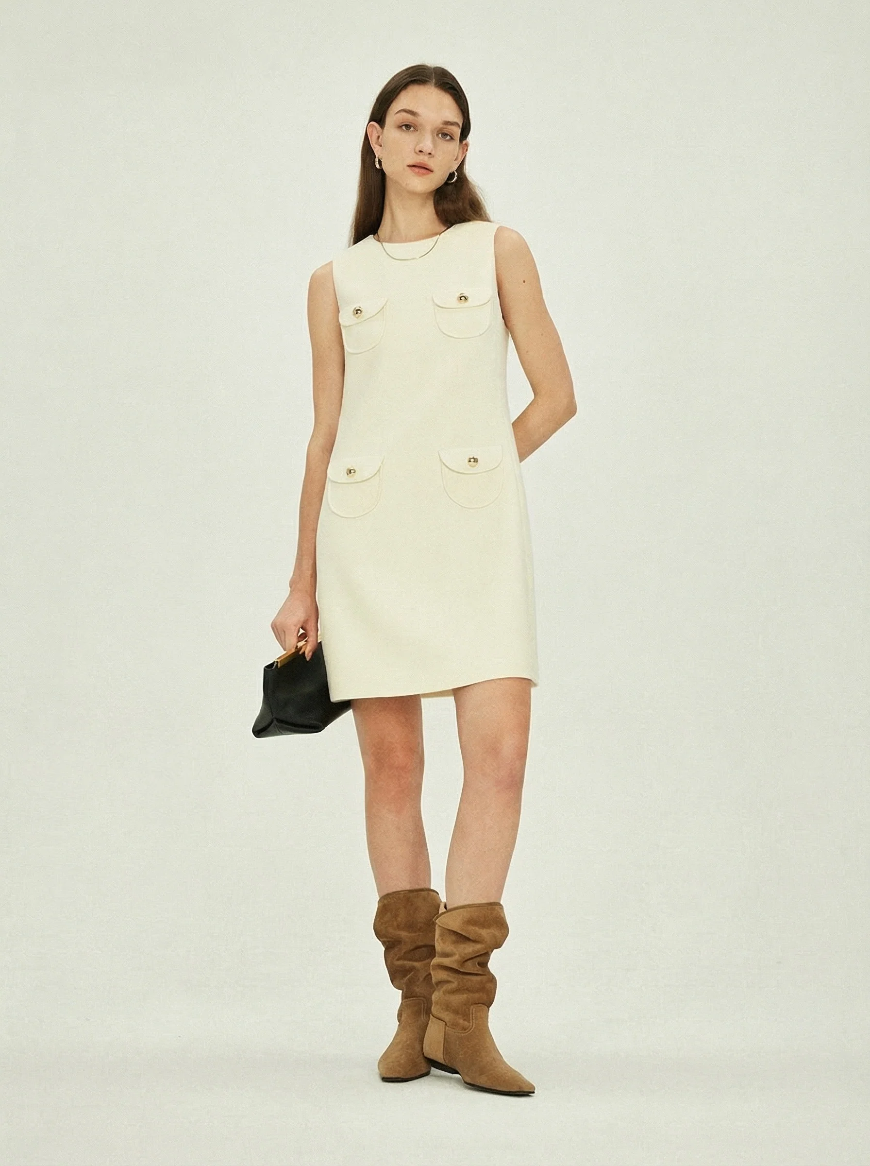 Four-Pocket Shift Dress - Image 6